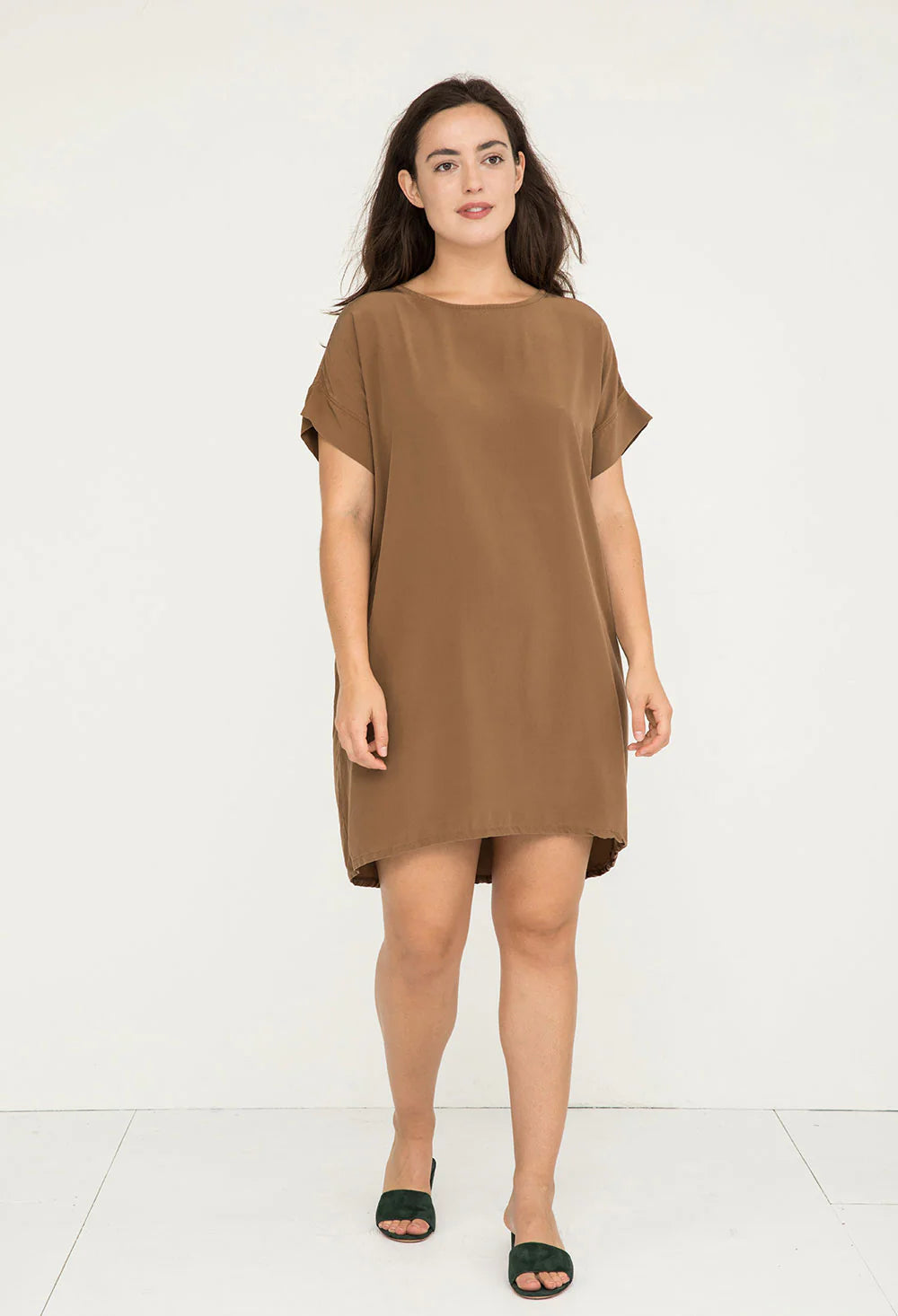 Georgia Dress in Silk Crepe