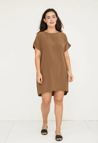 Georgia Dress in Silk Crepe
