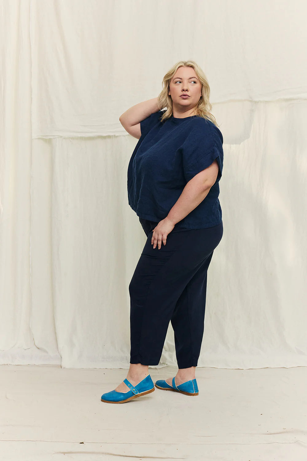 Andy Trouser in Silk Crepe