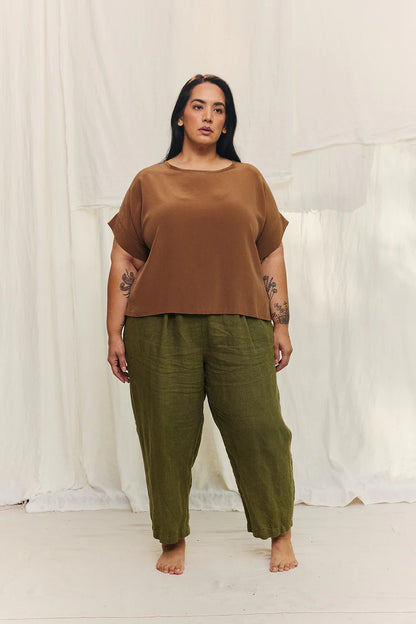Georgia Tee in Silk Crepe