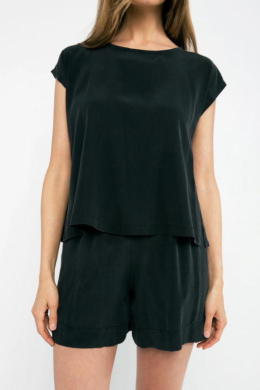 Josephine Shell in Silk Crepe