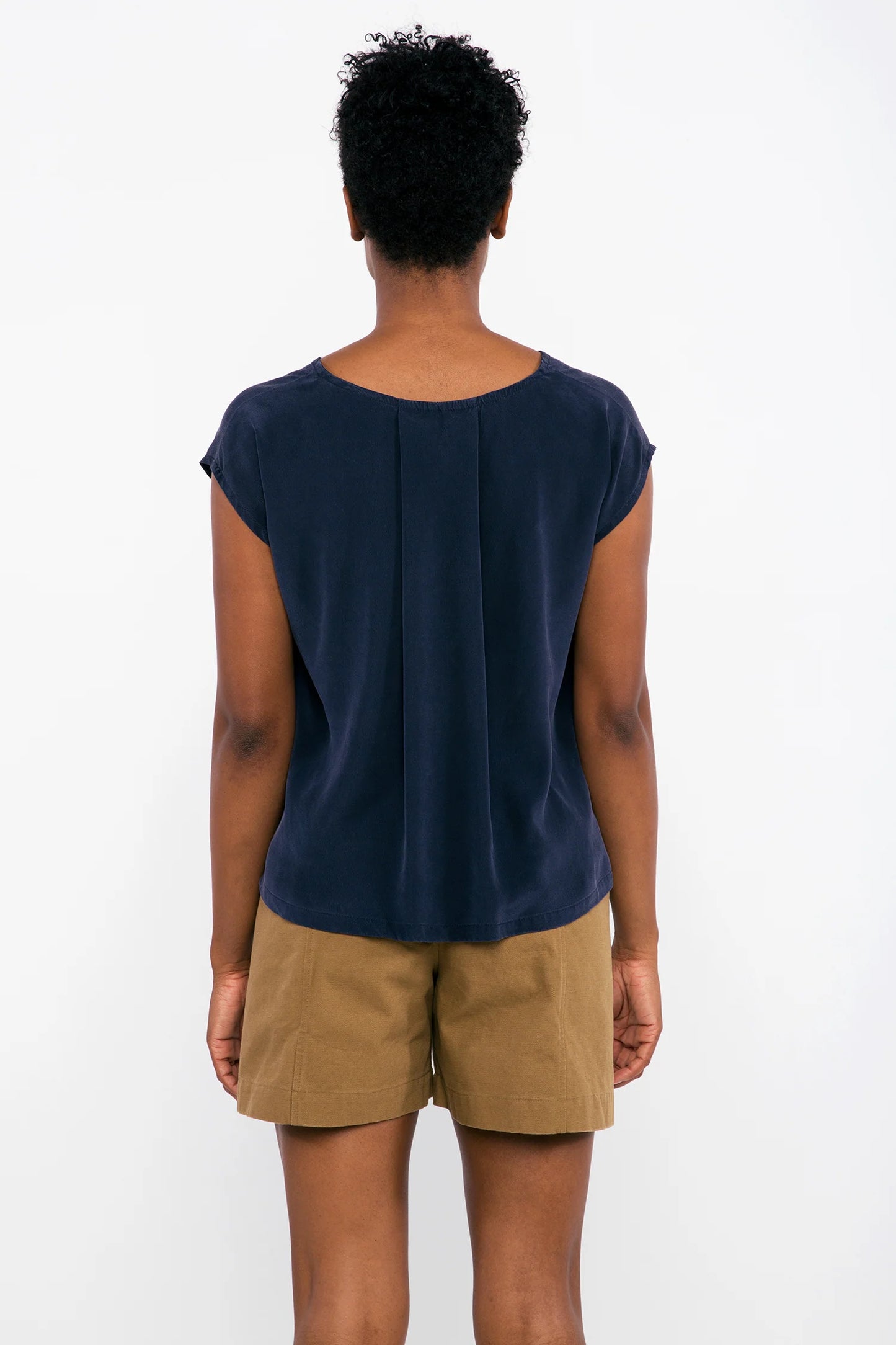 Josephine Shell in Silk Crepe