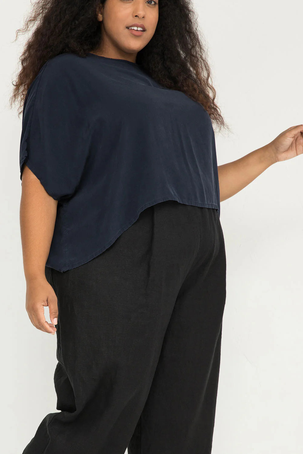 Linn Tee in Silk Crepe