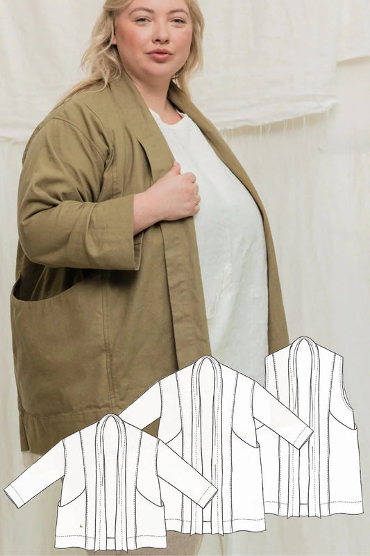 Clyde Outerwear Digital Sewing Pattern | Coming Soon, Join the Waitlist →