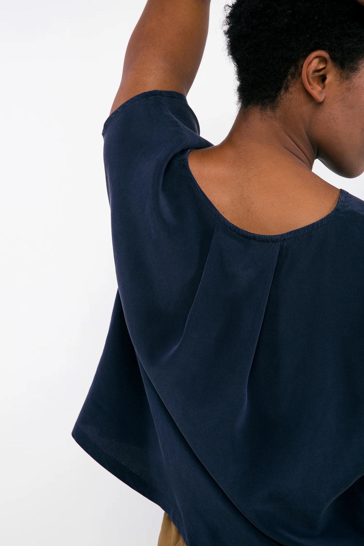 Josephine Shell in Silk Crepe