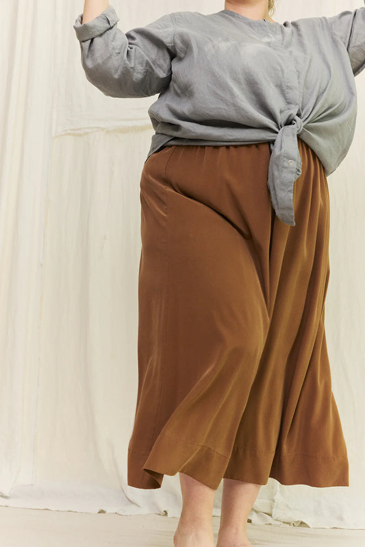 Bel Skirt in Silk Crepe