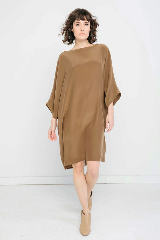 Artist Dress in Silk Crepe