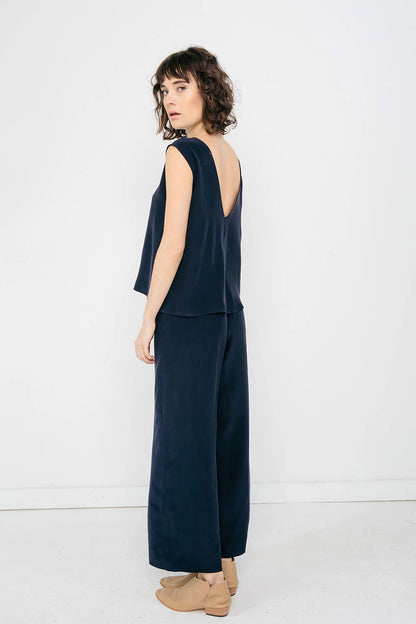 Marlena Tank in Silk Crepe