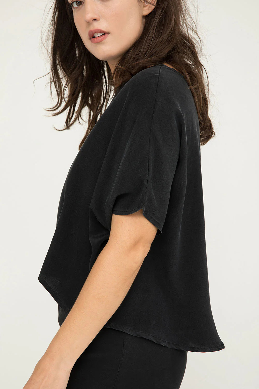 Linn Tee in Silk Crepe