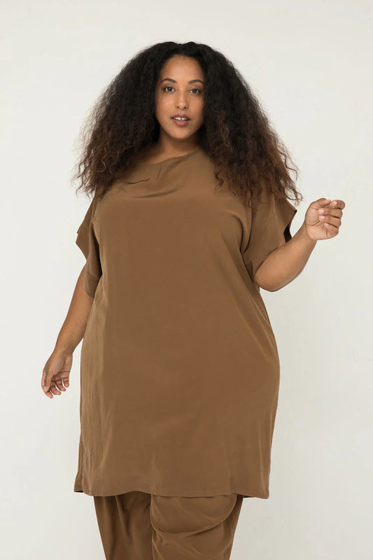 Georgia Dress in Silk Crepe