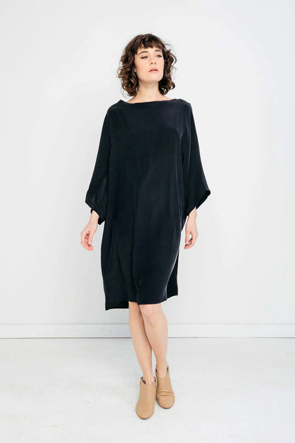 Artist Dress in Silk Crepe
