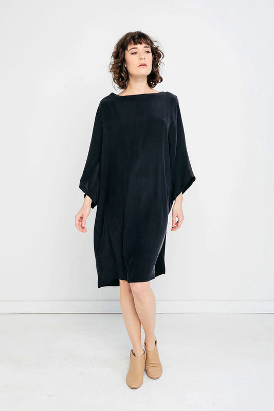 Artist Dress in Silk Crepe