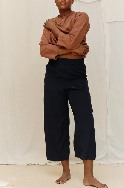 Florence Pant in Silk Crepe