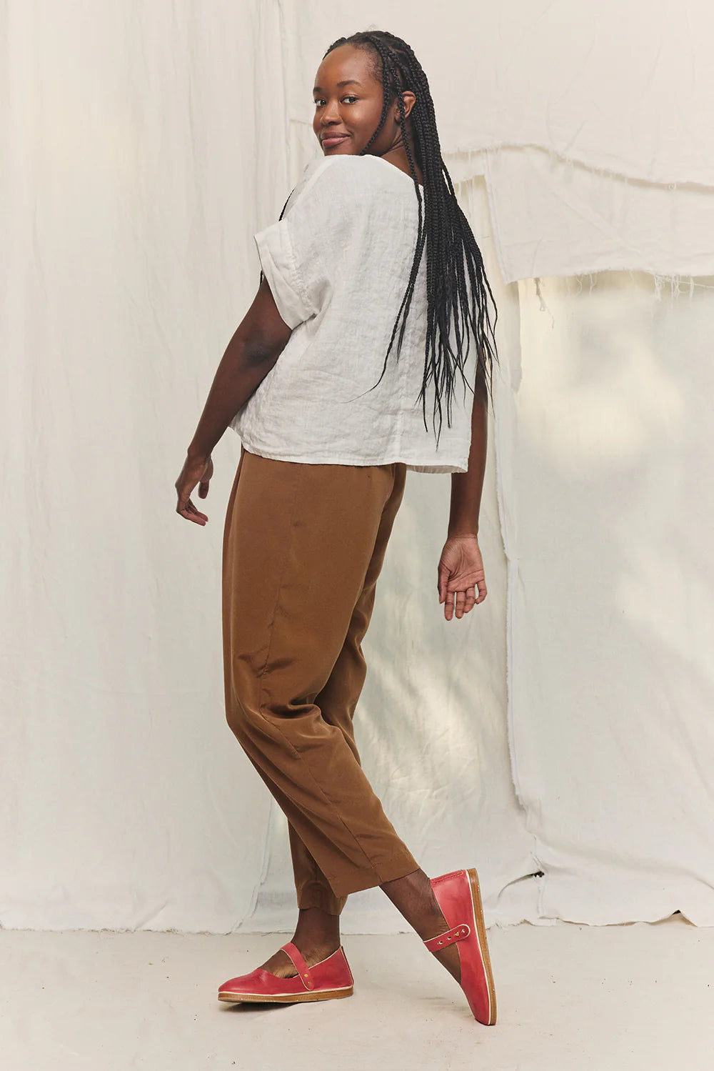 Andy Trouser in Silk Crepe