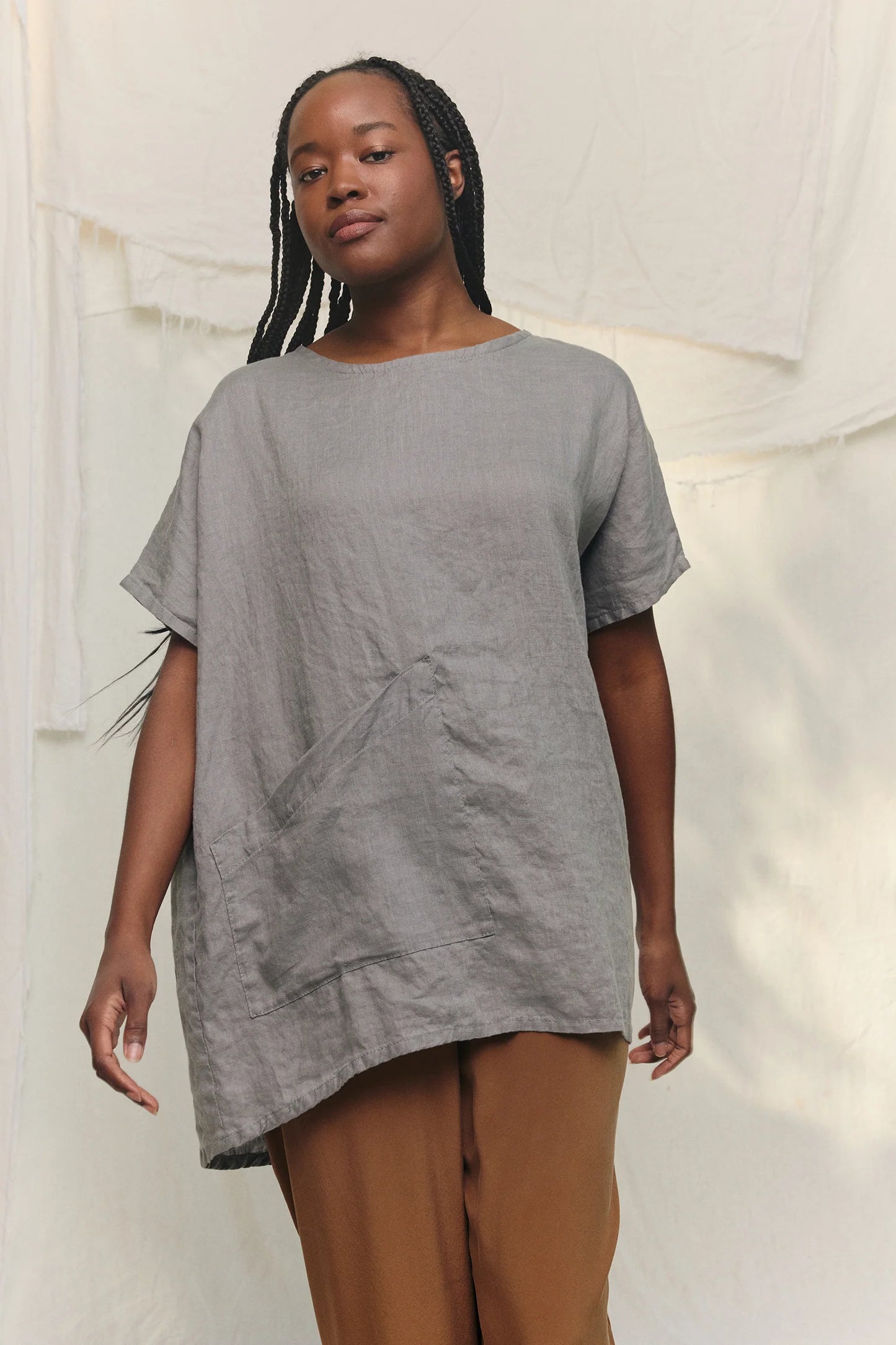 Harper Tunic in Lightweight Linen