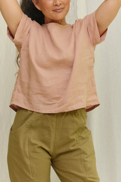 Georgia Tee in Lightweight Linen