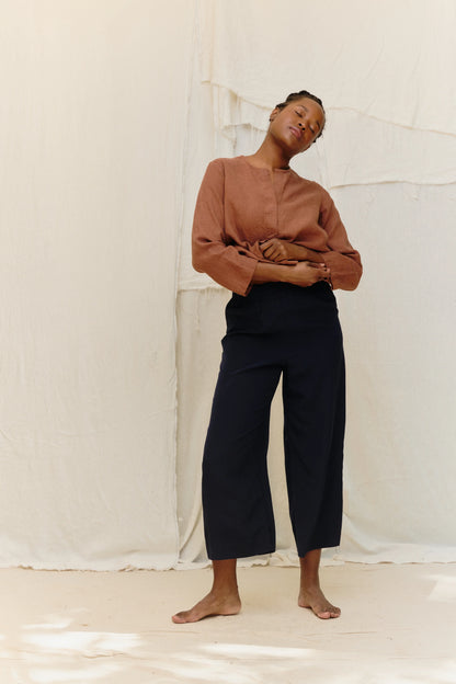 Florence Pant in Silk Crepe