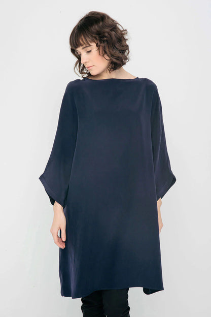 Artist Dress in Silk Crepe