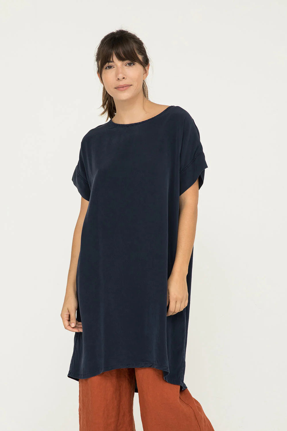 Georgia Dress in Silk Crepe