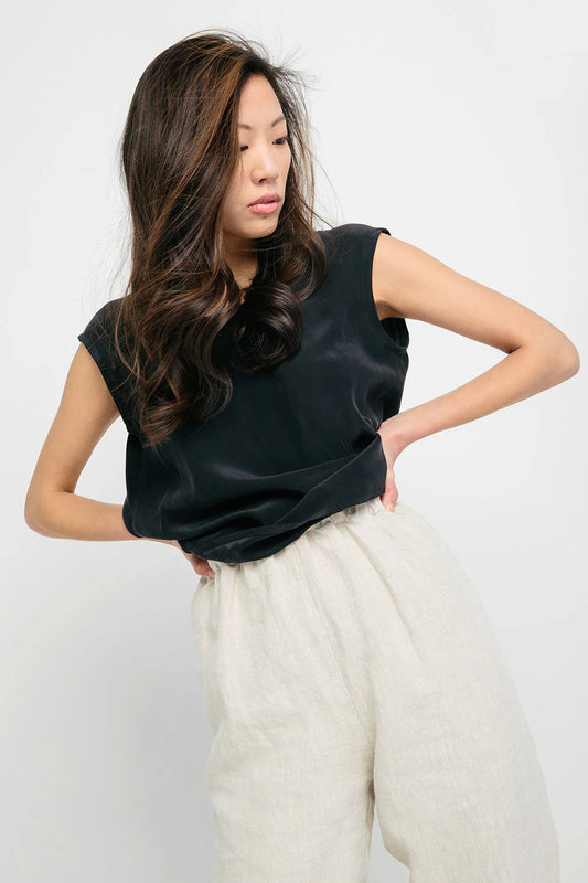 Marlena Tank in Silk Crepe