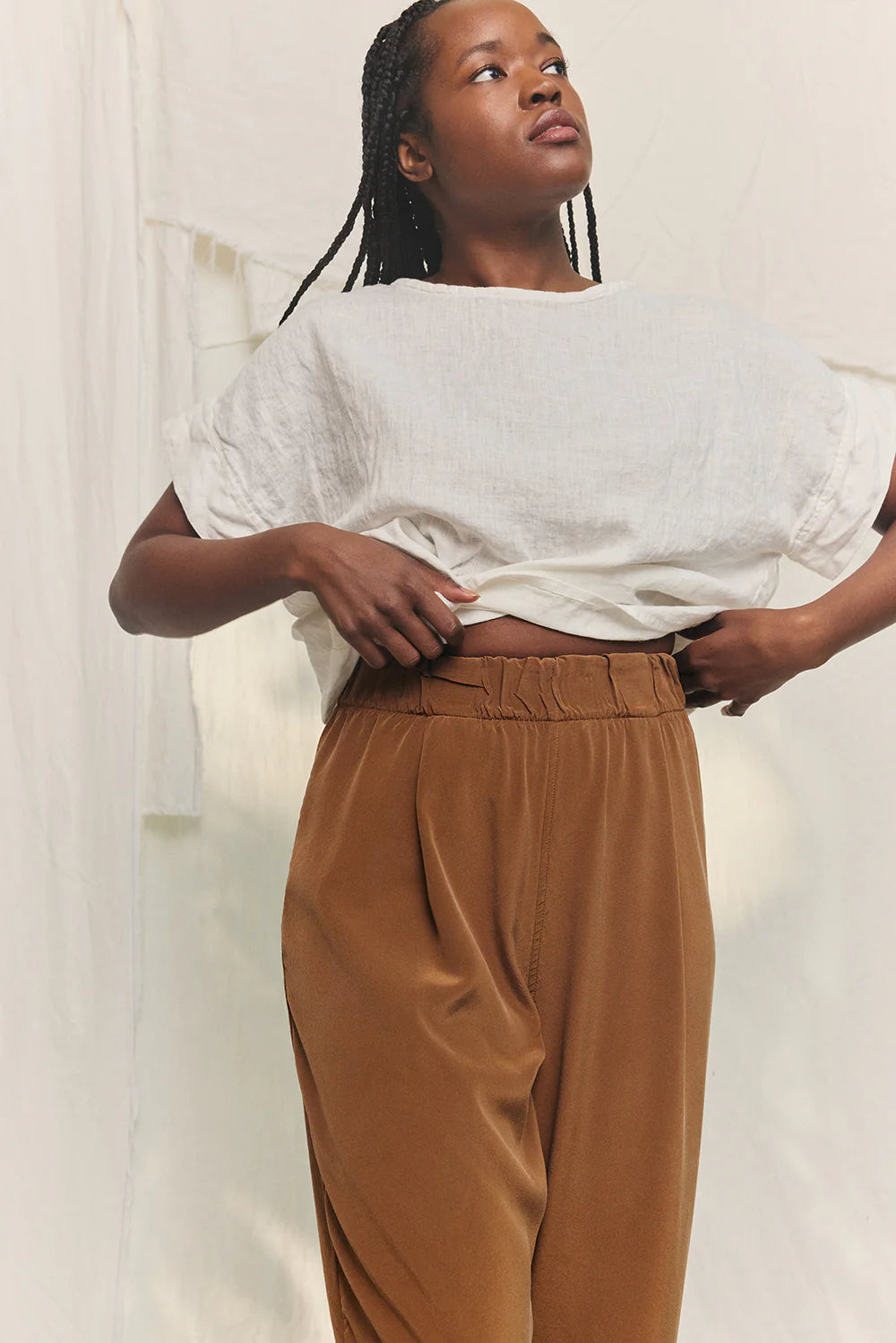 Andy Trouser in Silk Crepe