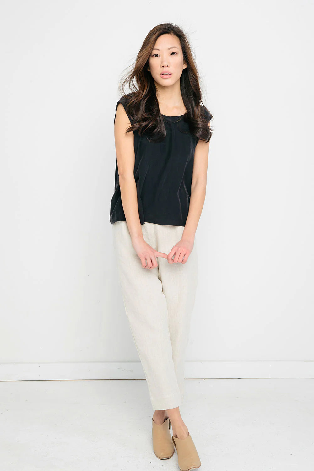 Marlena Tank in Silk Crepe