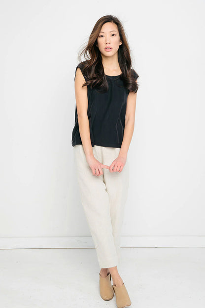 Marlena Tank in Silk Crepe