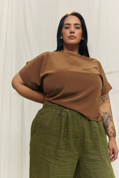 Georgia Tee in Silk Crepe