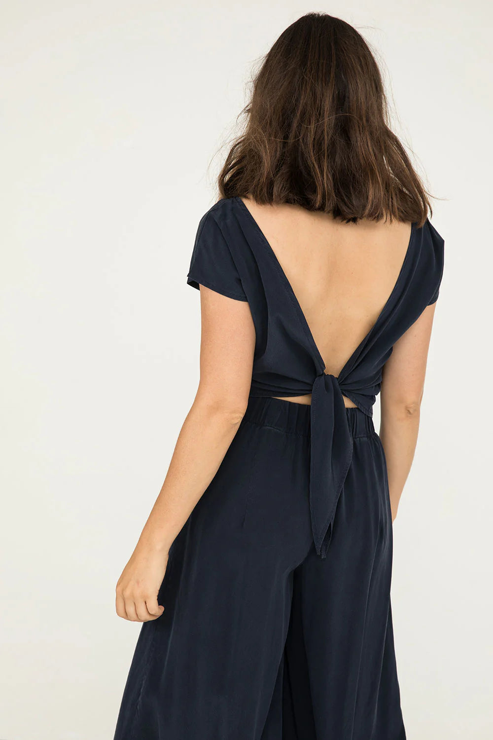 Maxine Crop in Silk Crepe