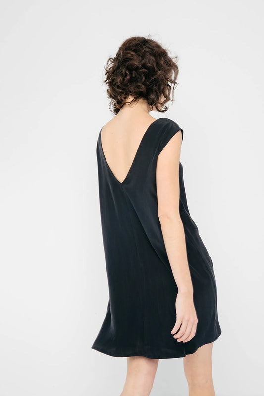 Marlena Dress in Silk Crepe