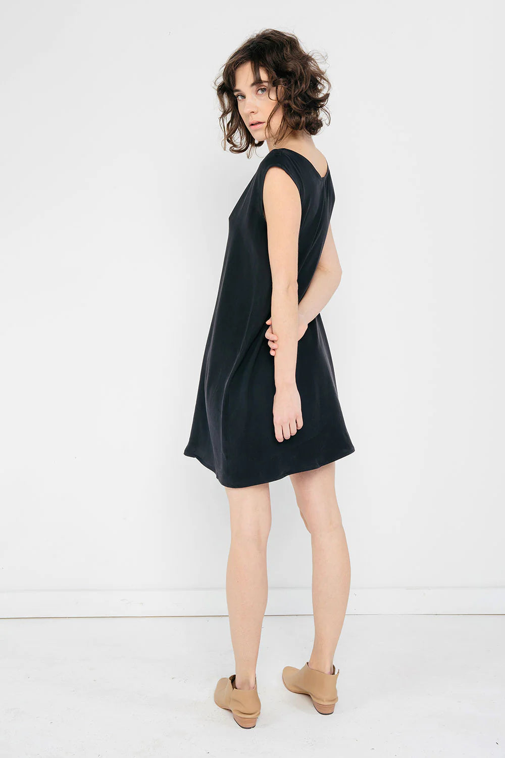 Marlena Dress in Silk Crepe