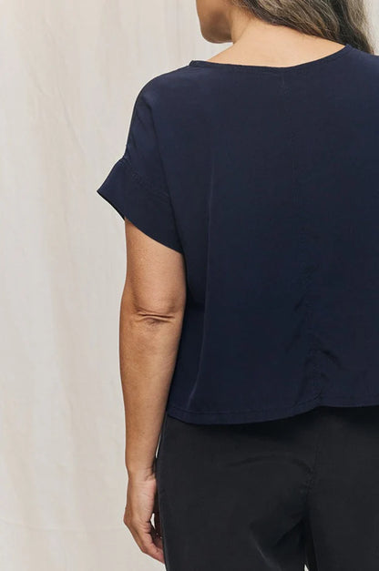 Georgia Tee in Silk Crepe
