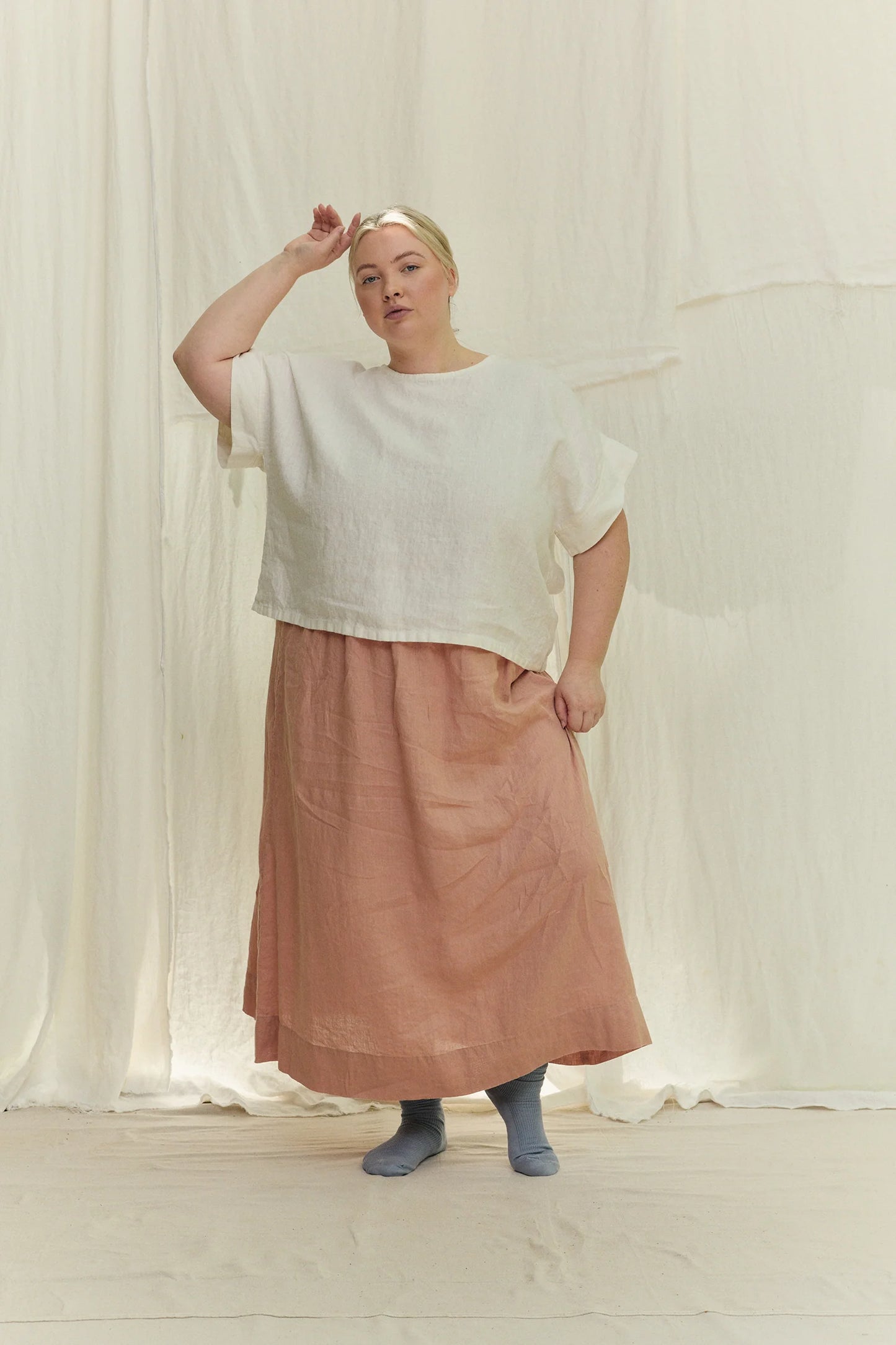 Bel Skirt in Lightweight Linen