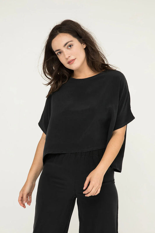 Linn Tee in Silk Crepe