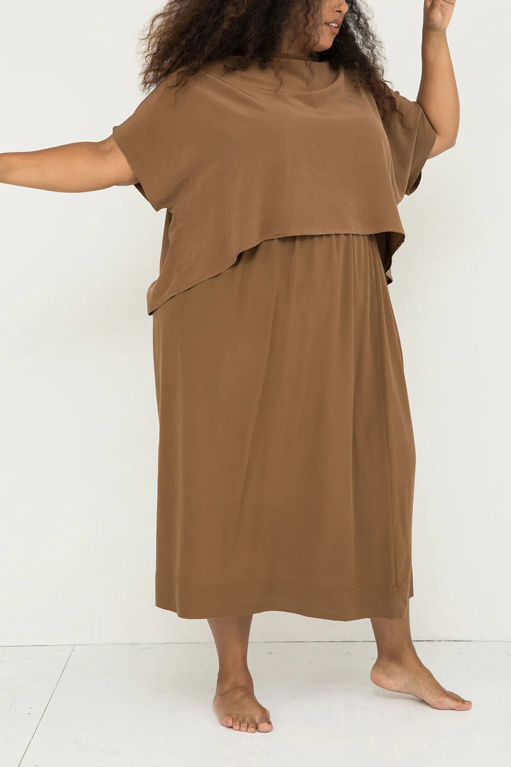Linn Tee in Silk Crepe