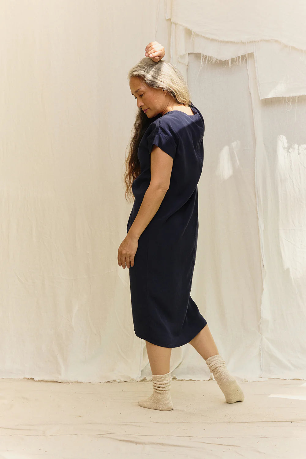 Georgia Midi in Silk Crepe