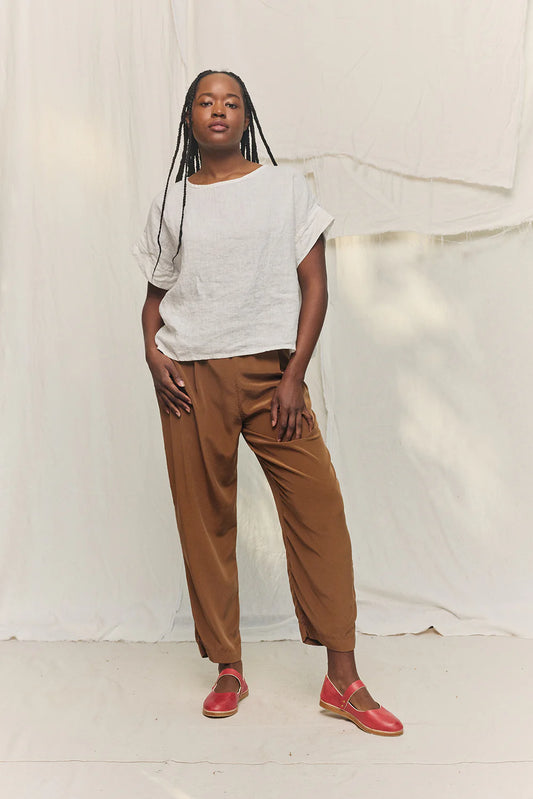 Andy Trouser in Silk Crepe