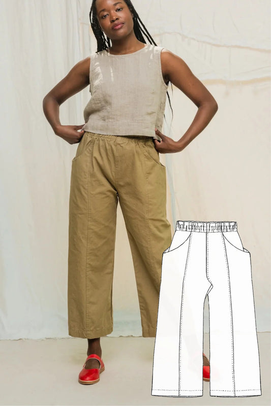 Clyde Culotte Digital Sewing Pattern | Coming Soon, Join the Waitlist →