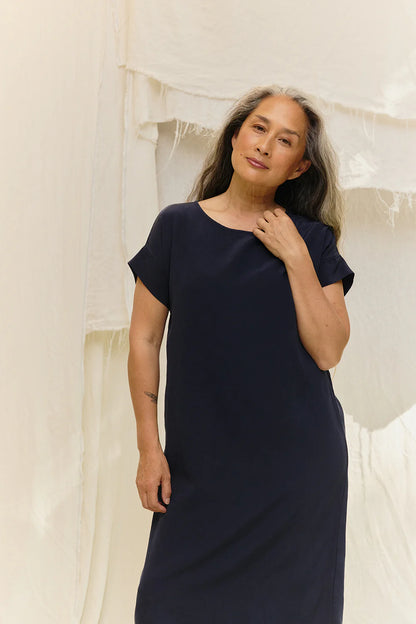 Georgia Midi in Silk Crepe
