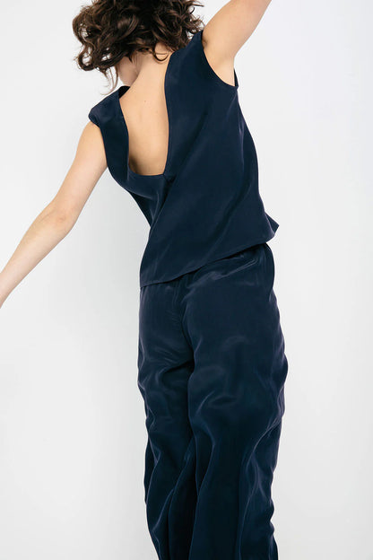 Marlena Tank in Silk Crepe