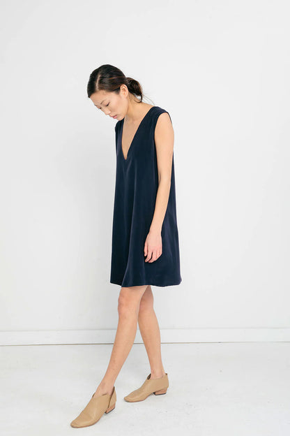 Marlena Dress in Silk Crepe