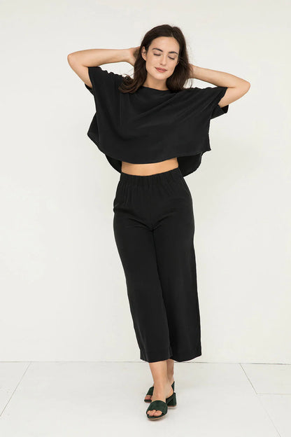 Linn Tee in Silk Crepe