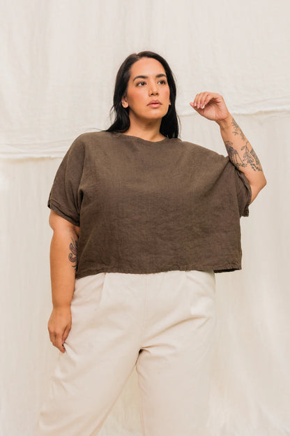 Andy Trouser in Organic Cotton Canvas, Natural, Size 5X-Regular | Ready to Ship