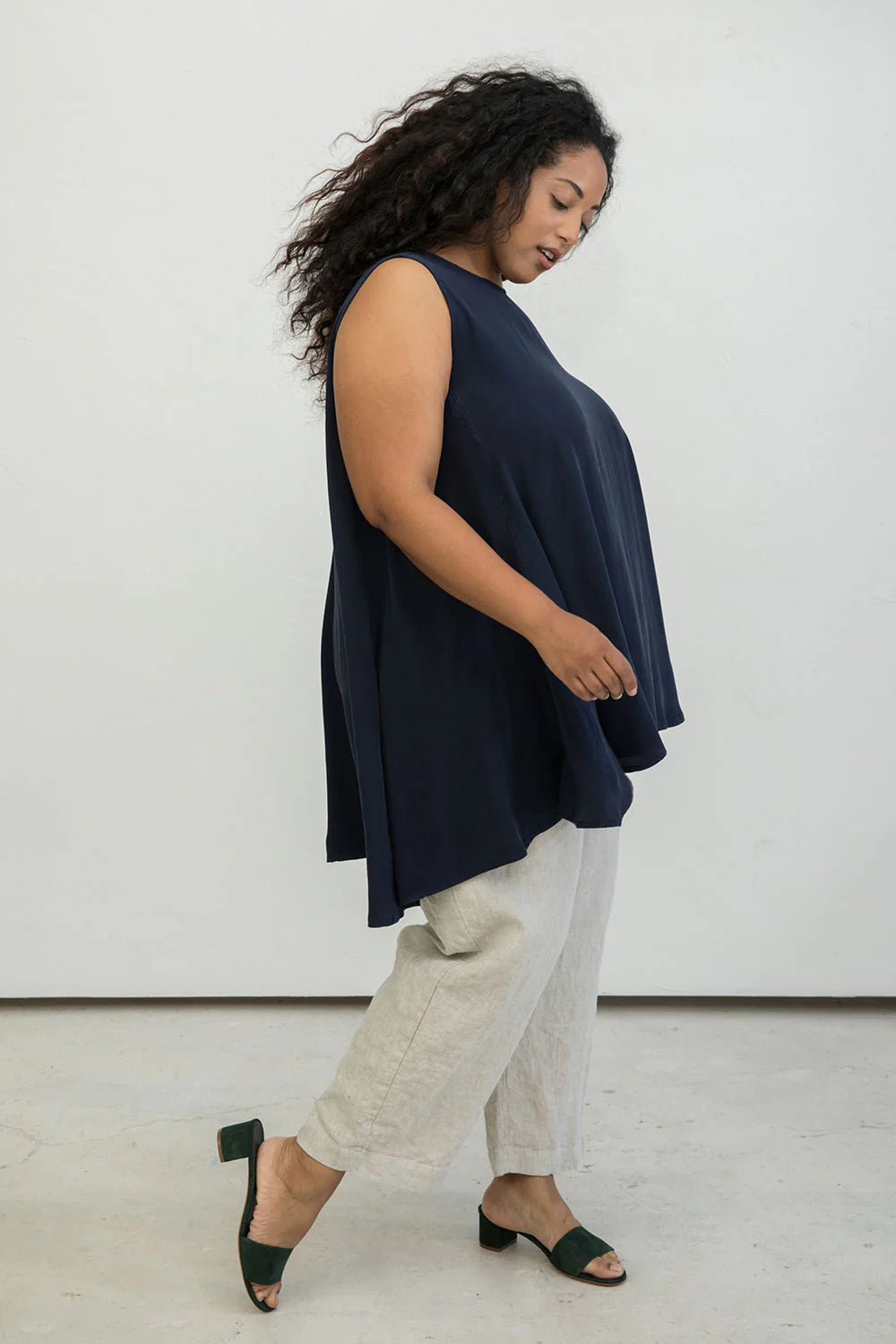 Harlow Tunic in Silk Crepe