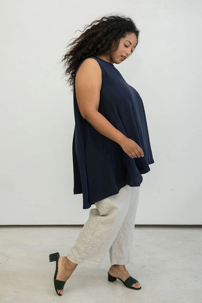 Harlow Tunic in Silk Crepe