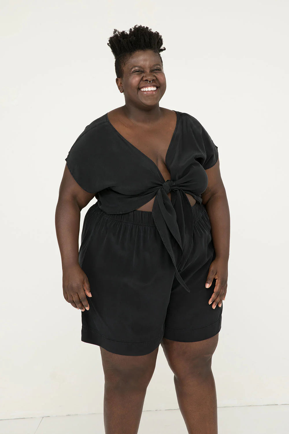 Florence Short in Silk Crepe