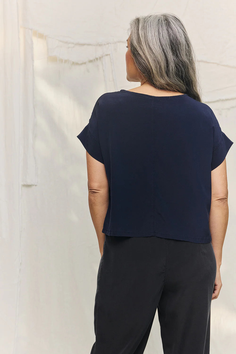Georgia Tee in Silk Crepe