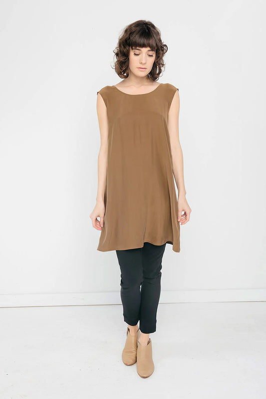 Marlena Dress in Silk Crepe