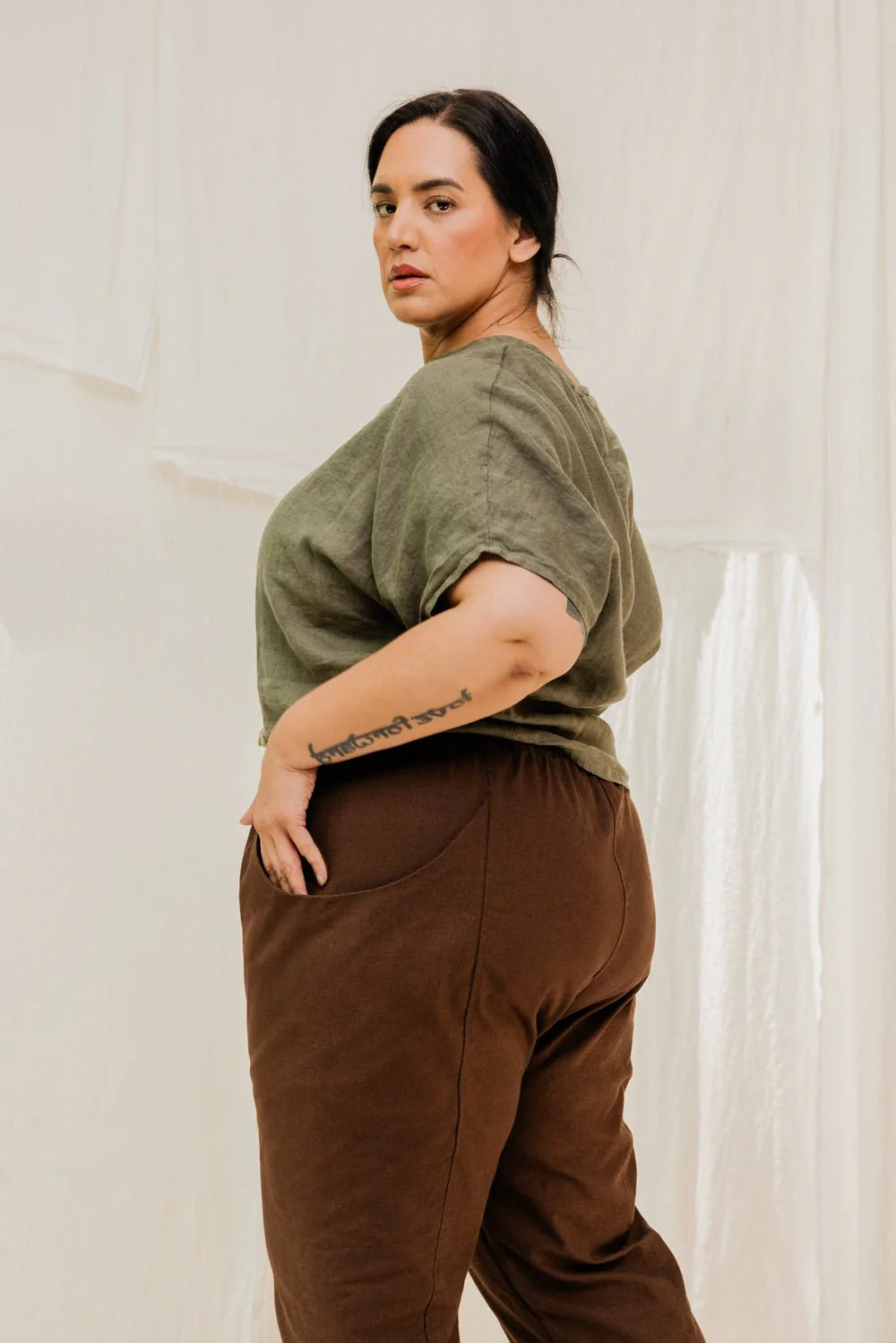 Clyde Work Pant in Organic Cotton Canvas, Umber, Size XXS-Short | Ready to Ship