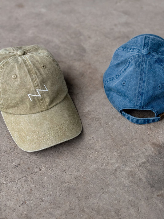 "ZZ" Hat in Washed Cotton | Khaki